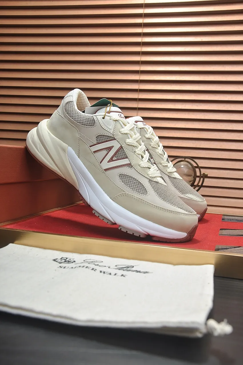Ex-factory price 660💶LP new product on sale (couples model) Loro Piana sneakers｜Made of Wish imported cowhide fabric｜The upper is made of unique knitted fabric production technology｜Comprehensive one-to-one restoration of the counter process flow｜Additional original molded rubber three-color combination technology outsole｜Size: women 35-40, men 38-44.